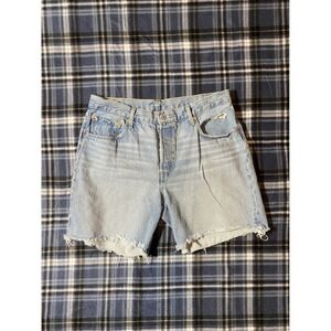 Levi's‎ 501 '90s Light Wash Denim Cutoff Women's Shorts Distressed 32" Waist